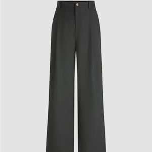 Cider Solid Straight Leg Trousers - Black - Women's XL